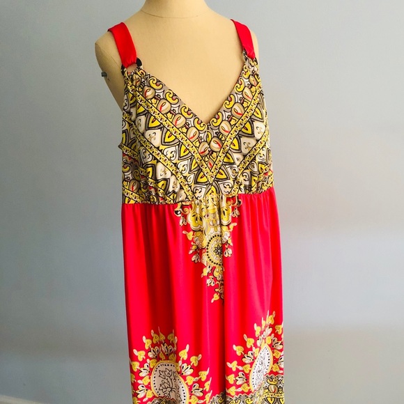 Vintage INC Dress Mandala Stud Tribal Print, Plus Size Modern - Picture 2 of 7